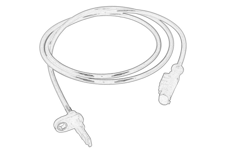 Senzor ABS Fata Dreapta/Stanga (drept, 1250mm, 2pin) original