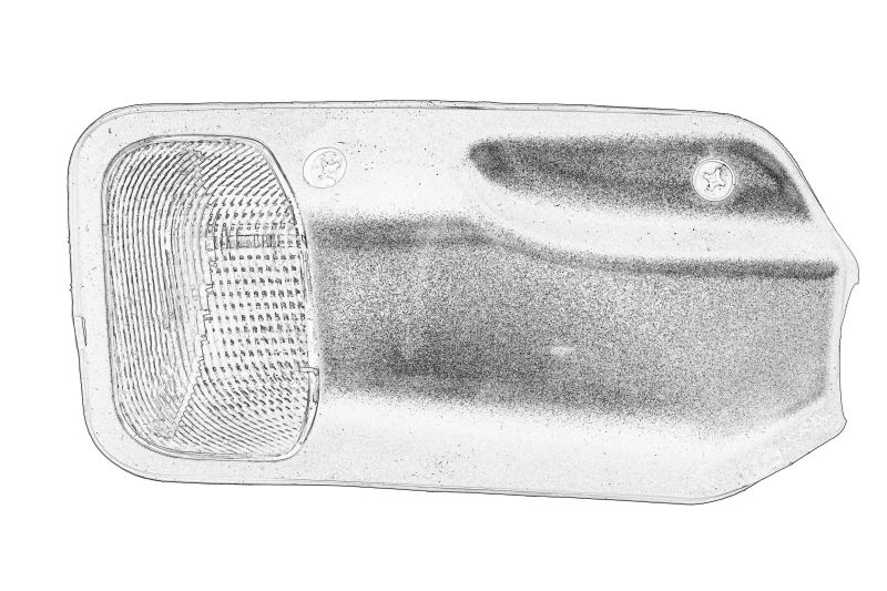 Lampa gabarit Stanga, alb, suprafata, 12V originala