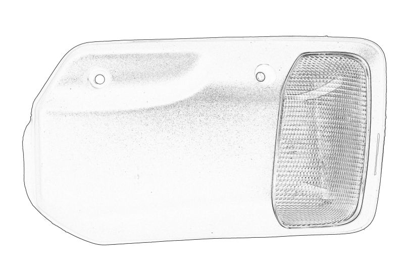 Lampa gabarit dreapta, alb originala