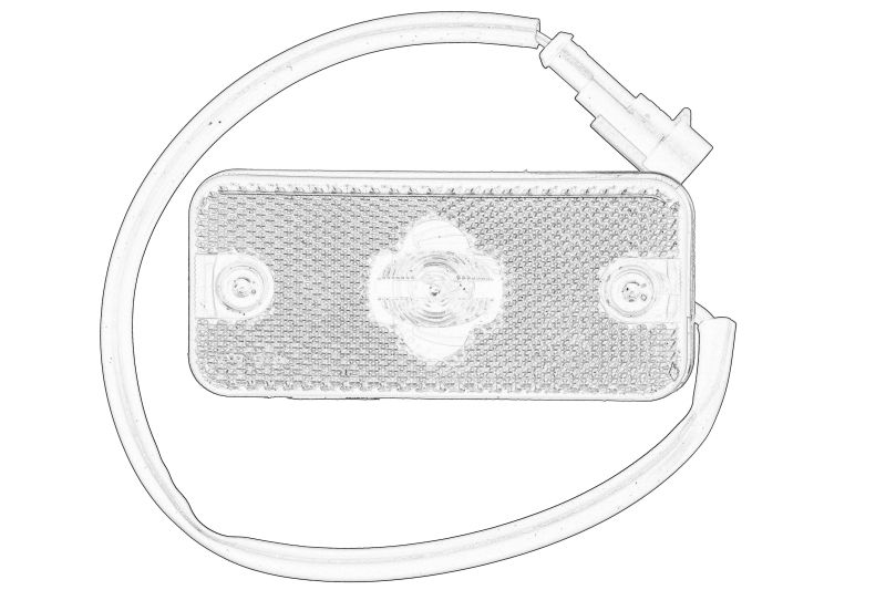 Lampa gabarit Stanga, galben, W5W, 12/24V originala
