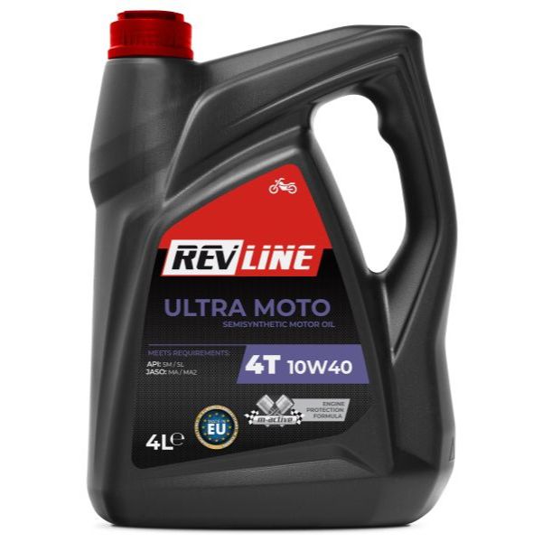 Ulei de motor REVLINE MOTO 10W-40 4L Semi sintetic