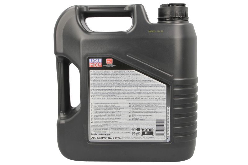 Ulei de motor LIQUI MOLY 10W-50 4L Sintetic