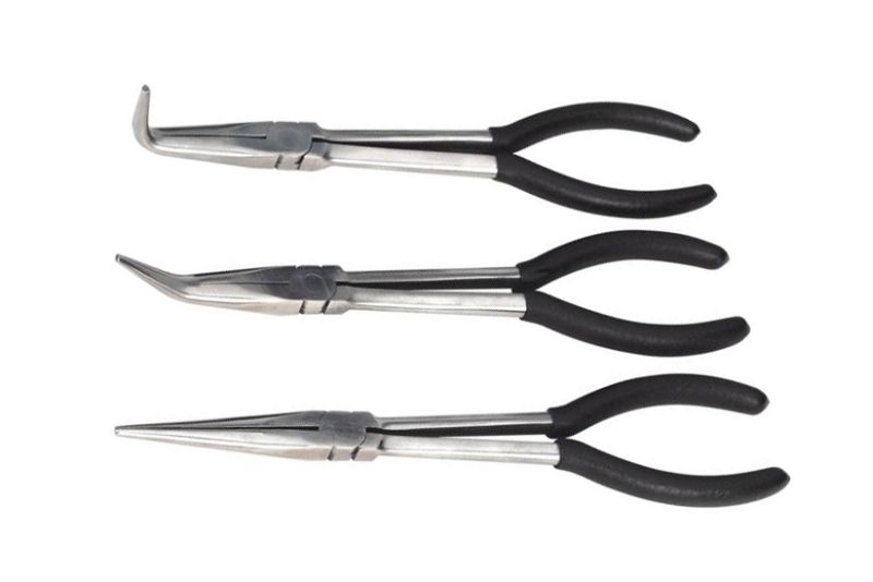 Set de cleste, 3 buc, cleste cu nas lung / cleste de nas indoit