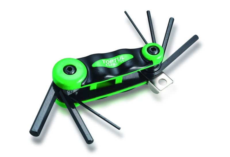 Set de chei cheie HEX, forma: "L", 2; 2.5; 3; 4.5; 6; 8 mm, 7 buc