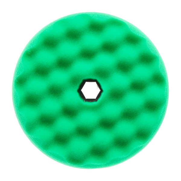 Garnitura de lustruire, tip: ondulat, diametru: 150 mm, culoare: verde