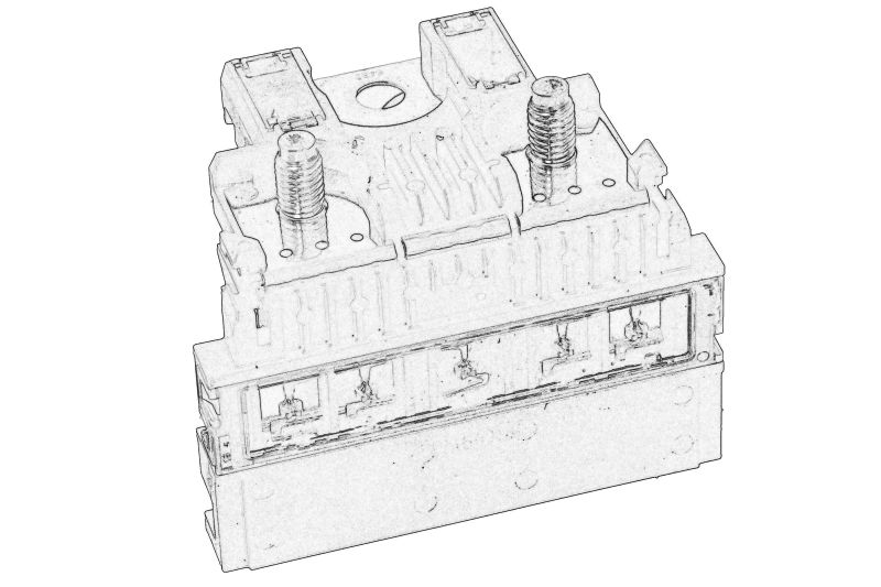 Sabot cablu / adaptor (+, cu sigurante) original