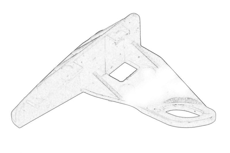 Suport fixare aripa fata dreapta (plastic) original