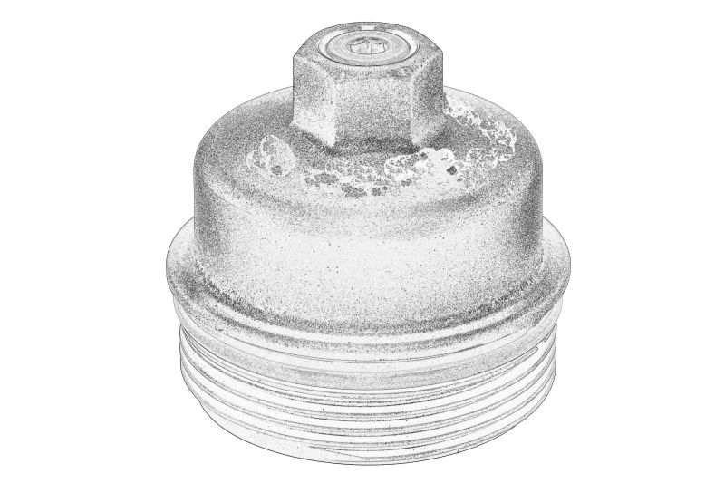 Capacul carcasei filtrului de ulei (capac de plastic) original