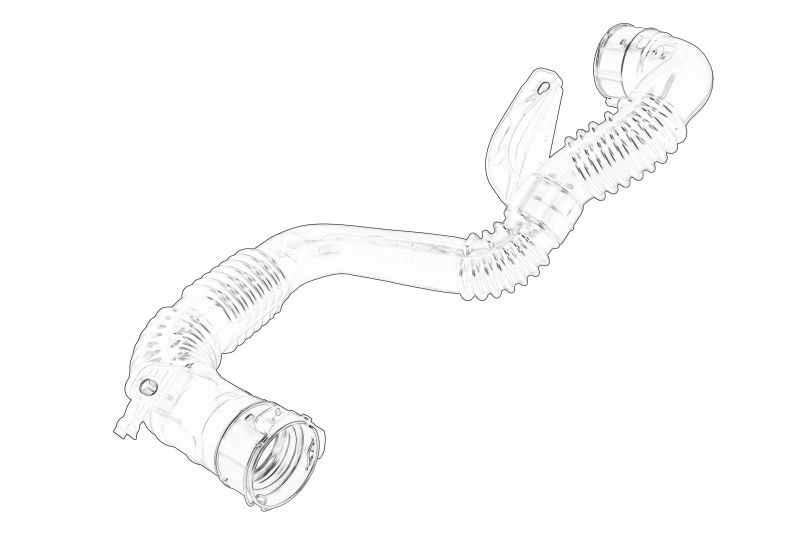 Furtun intercooler stanga (la calorifer) original