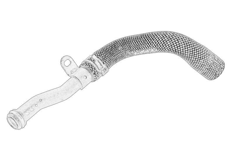 Teava metalica a sistemului de racire originala