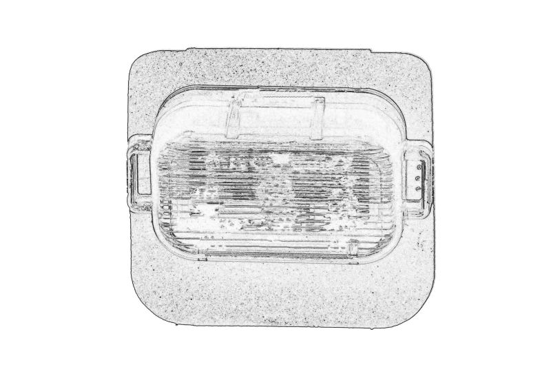 Lampa numar inmatriculare dreapta/stanga (cu bec) originala