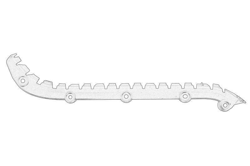 Ghidaj/suport bara de protectie spate stanga (plastic) original