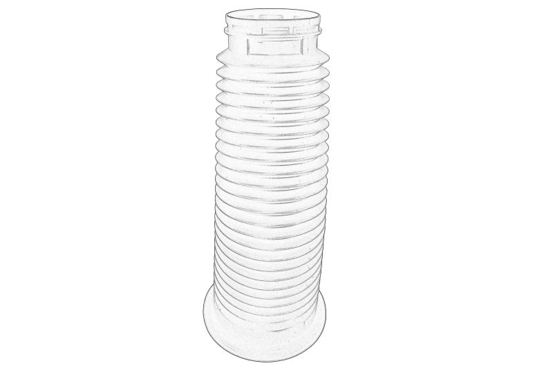 Burduf protectie amortizor, fata original
