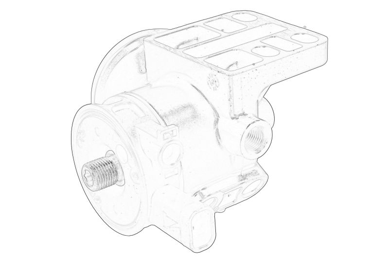 Carcasa filtru aer (cu pompa manuala) originala