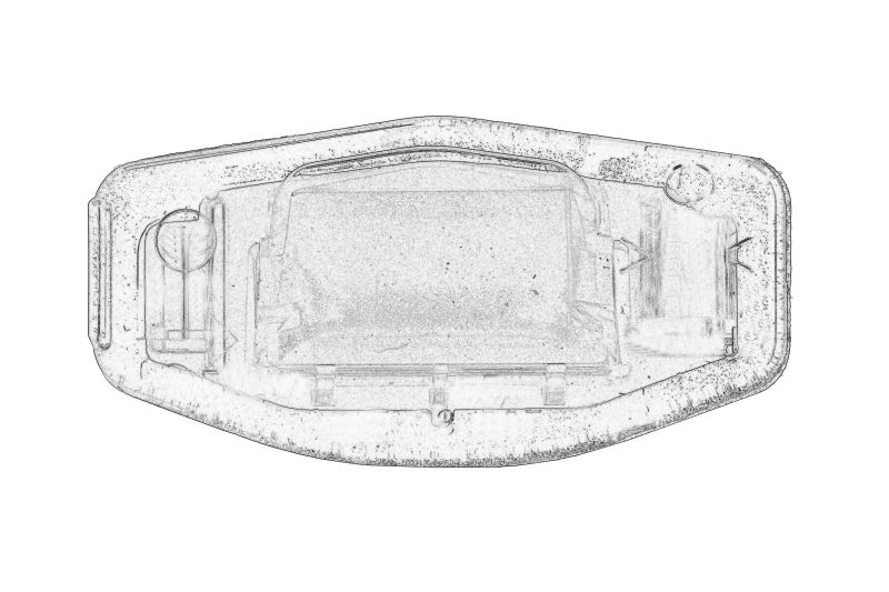 Lampa numar inmatriculare dreapta/stanga originala