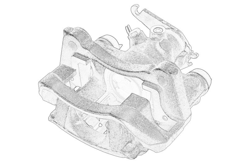 Etrier de frana cu disc Spate Stanga BREMBO, diametru piston 52mm original