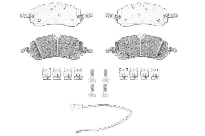 Set placute frana fata original