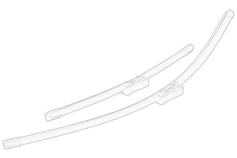 Lama stergatoare Plat Fata (2buc) (set) originala