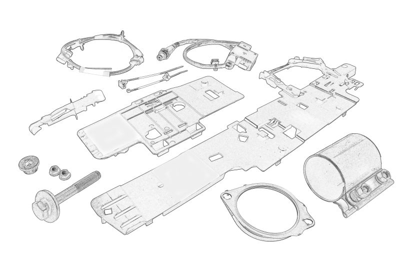 Filtru DPF, kit de montare original