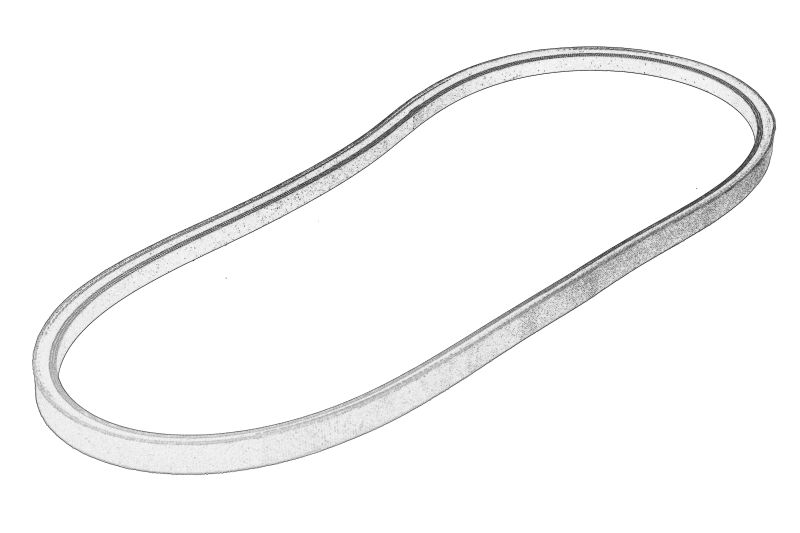 V-Belt (x1054mm, actionare compresor de aer conditionat) original 