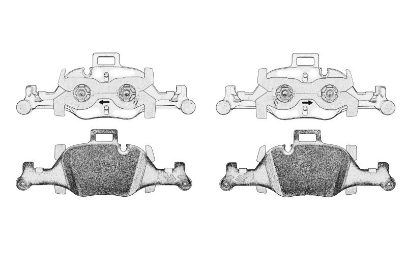 Set placute frana fata original
