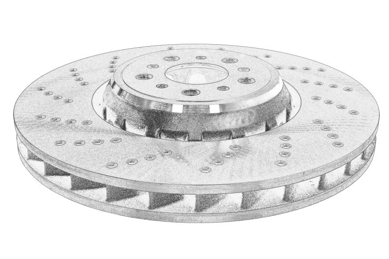 Disc de frana din doua piese fata stanga original