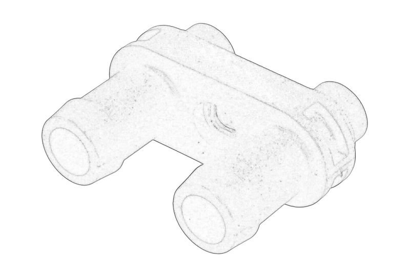 Furtun de plastic pentru sistemul de racire (conducta de conectare) original